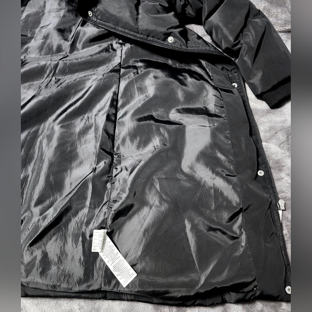 Cleo Down Black Women's Coat - Picture 10 of 16